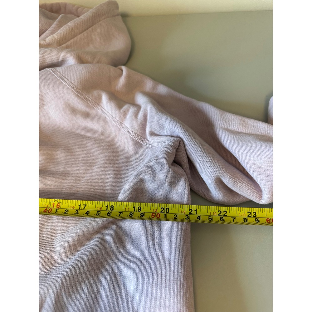 Nili Lotan Janie Cotton French Terry Hoodie in Dusty Rose Pink | Size Small - Picture 5 of 7